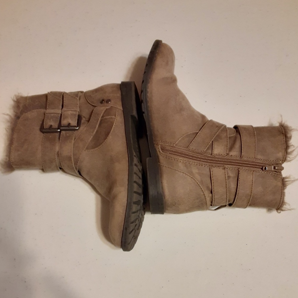 Report Suede & Faux Fur Boots